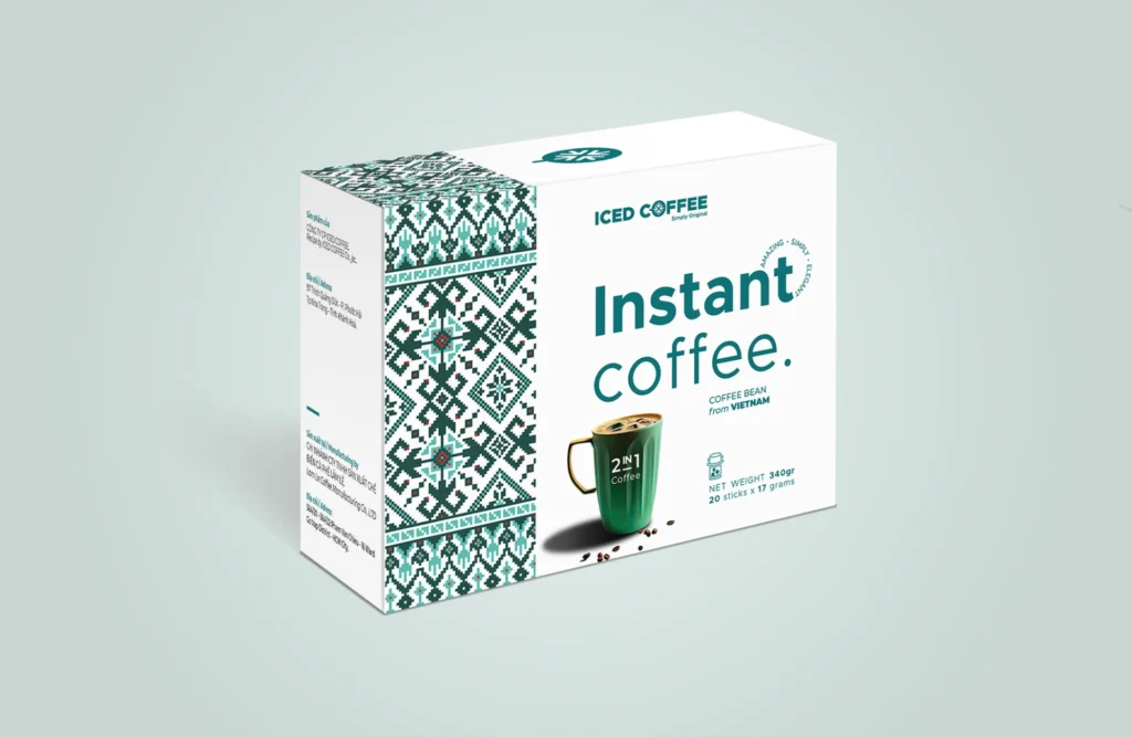ICED coffee package instant